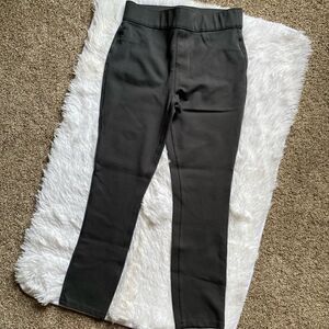 SPANX Pull On Pants Gray Elastic Waist Stretchy Shaping Women’s Size Small